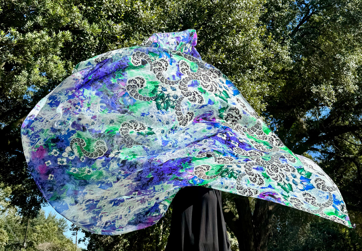 Alpha and Omega Worship Praise Dance Flags Large