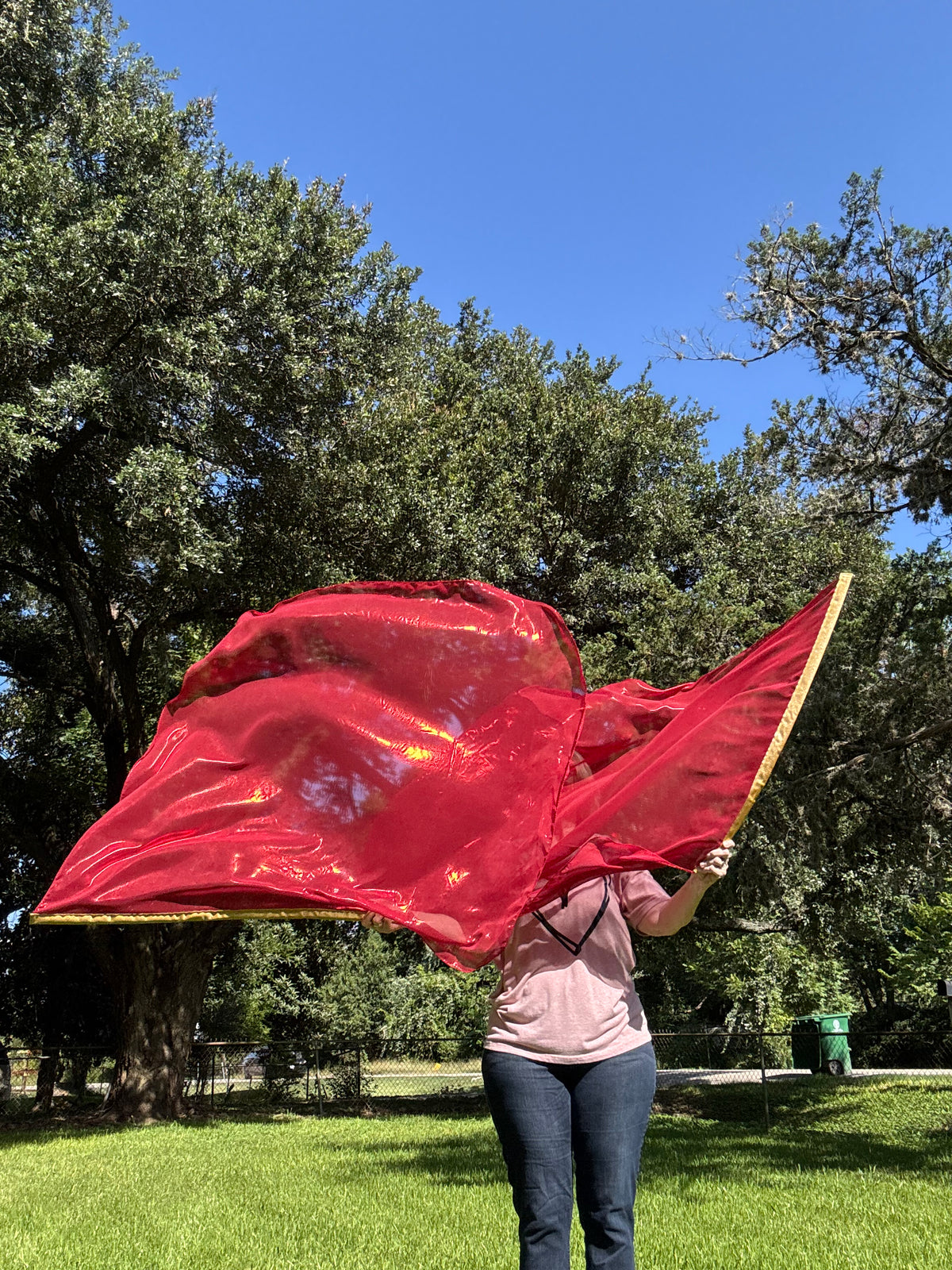 Red Worship Dance Praise Flag (Large)