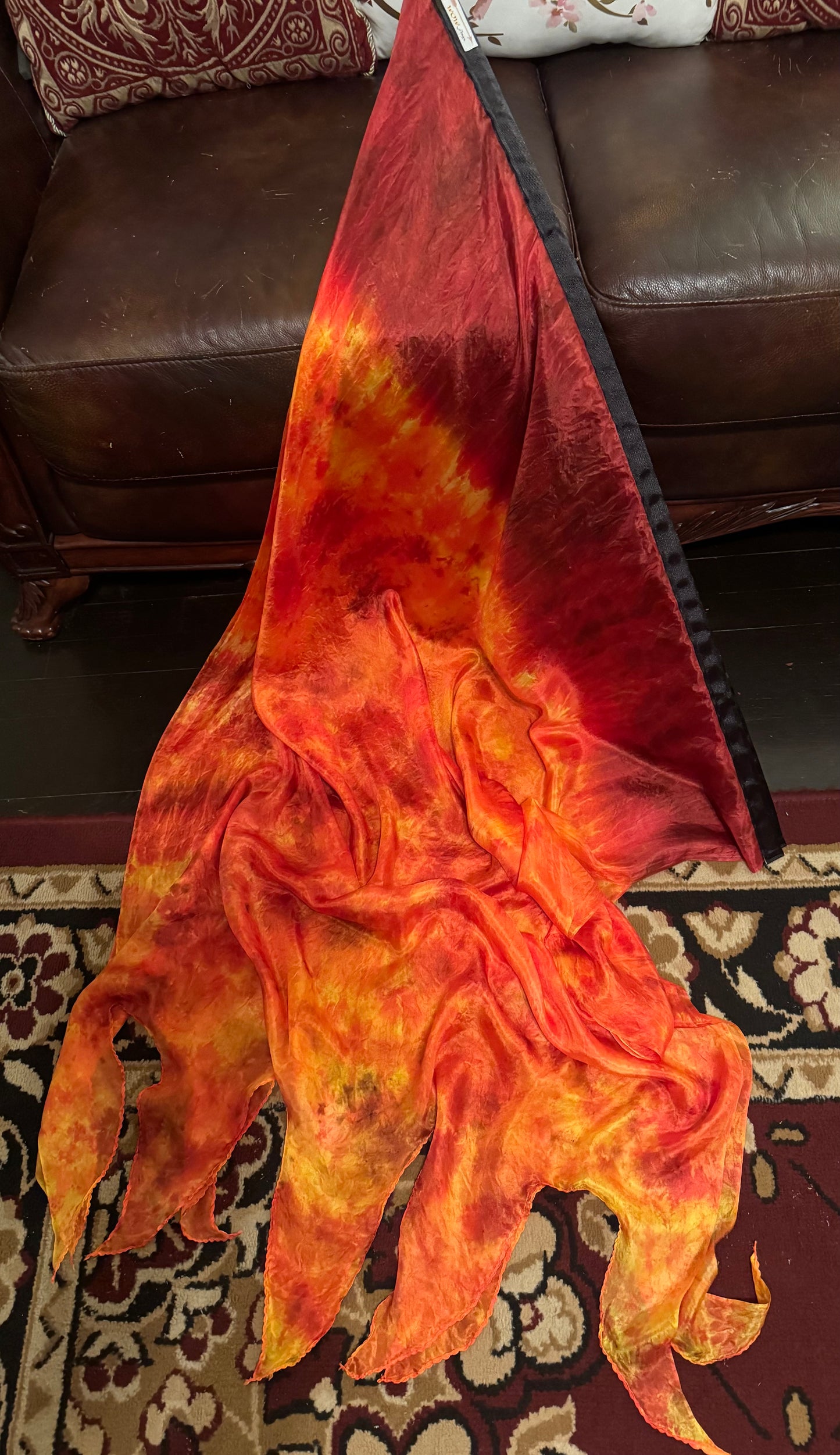 Intense Fire Silk Worship Dance Praise Flag