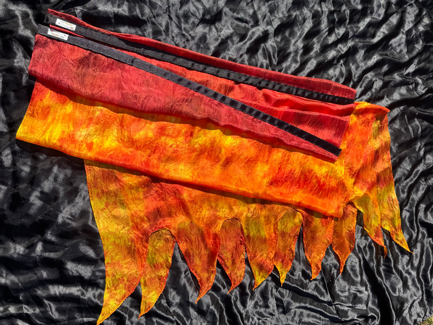 Intense Fire Silk Worship Dance Praise Flag