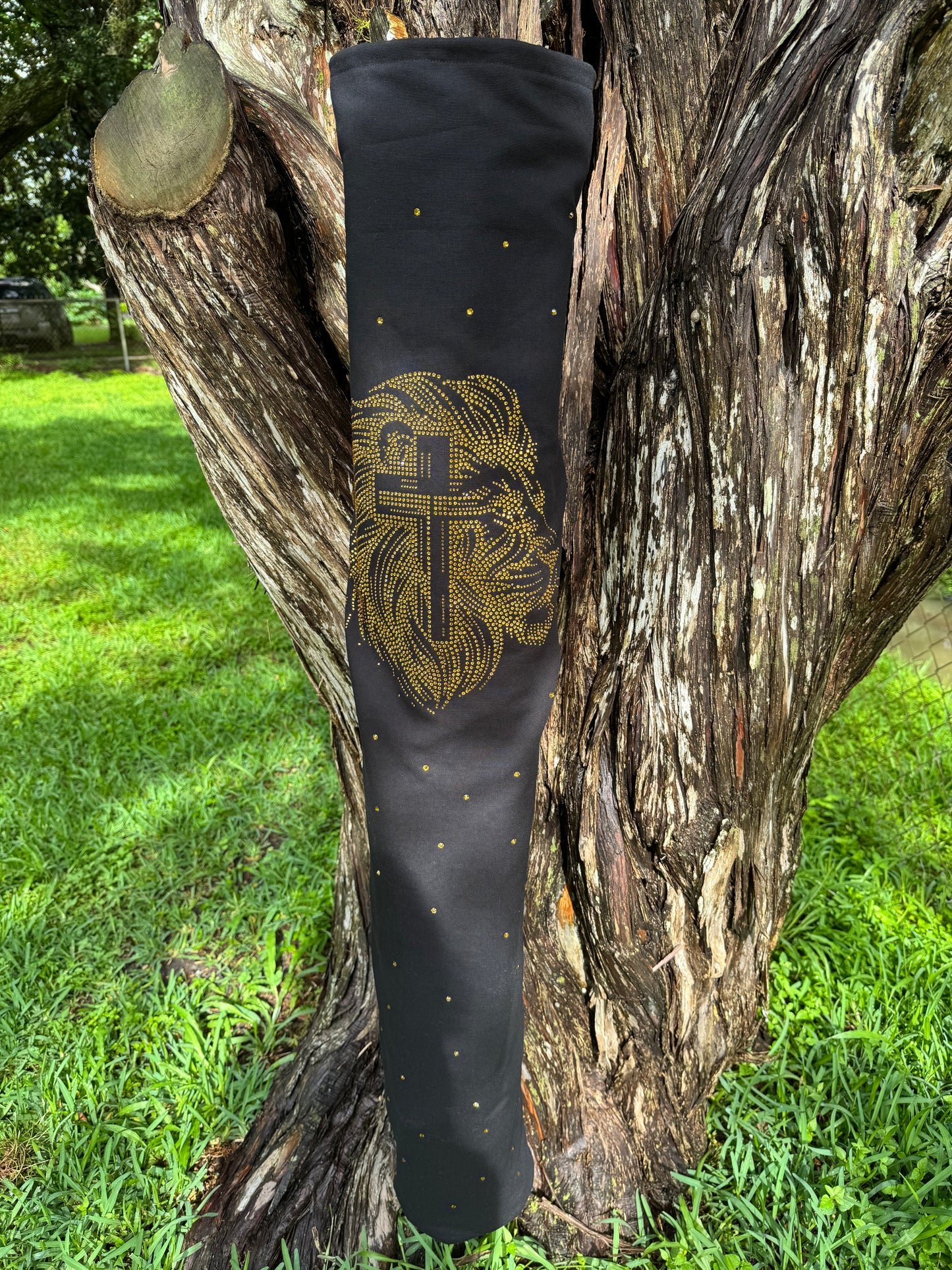 Flag Bag Gold LION Bling for 45" flags