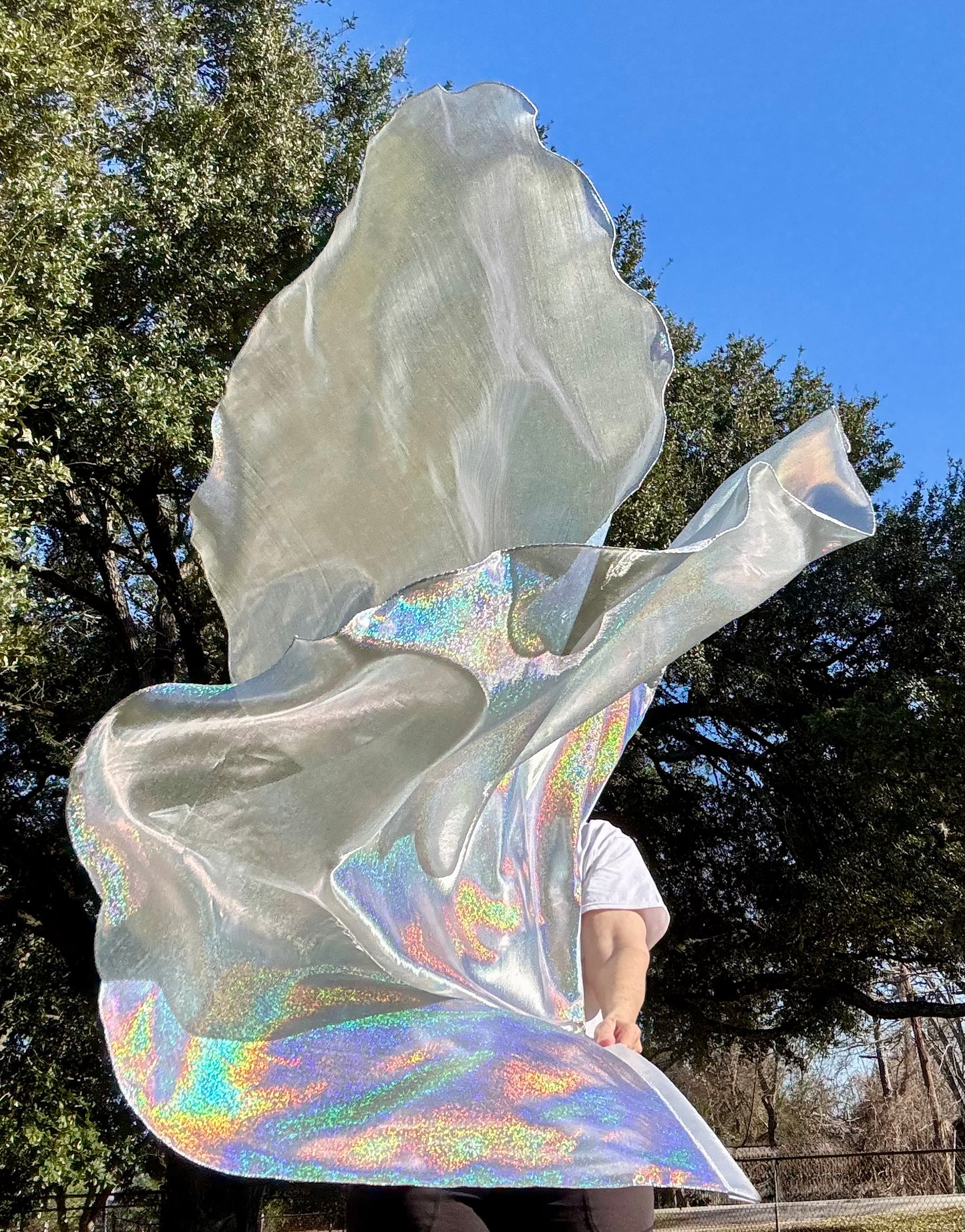 Flashing Sword (Holographic) Worship Praise Dance Flags (Medium)