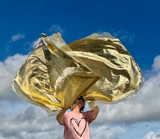 Glory Worship Praise Dance Flags DOUBLE LAYER (Medium)