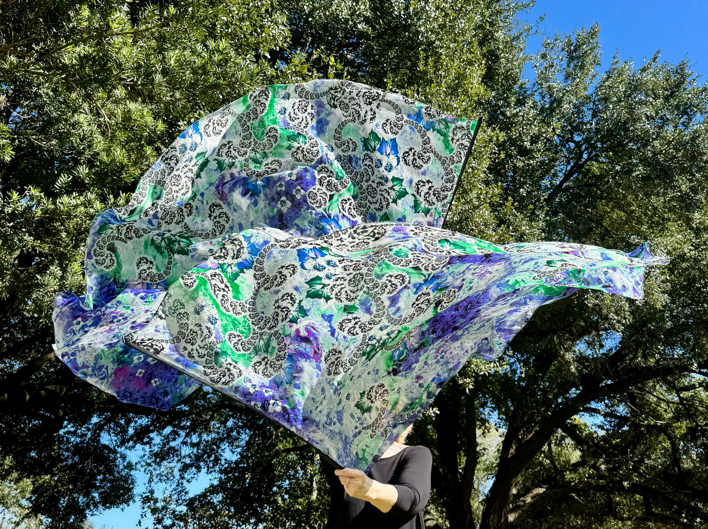 Alpha and Omega Worship Praise Dance Flags Large