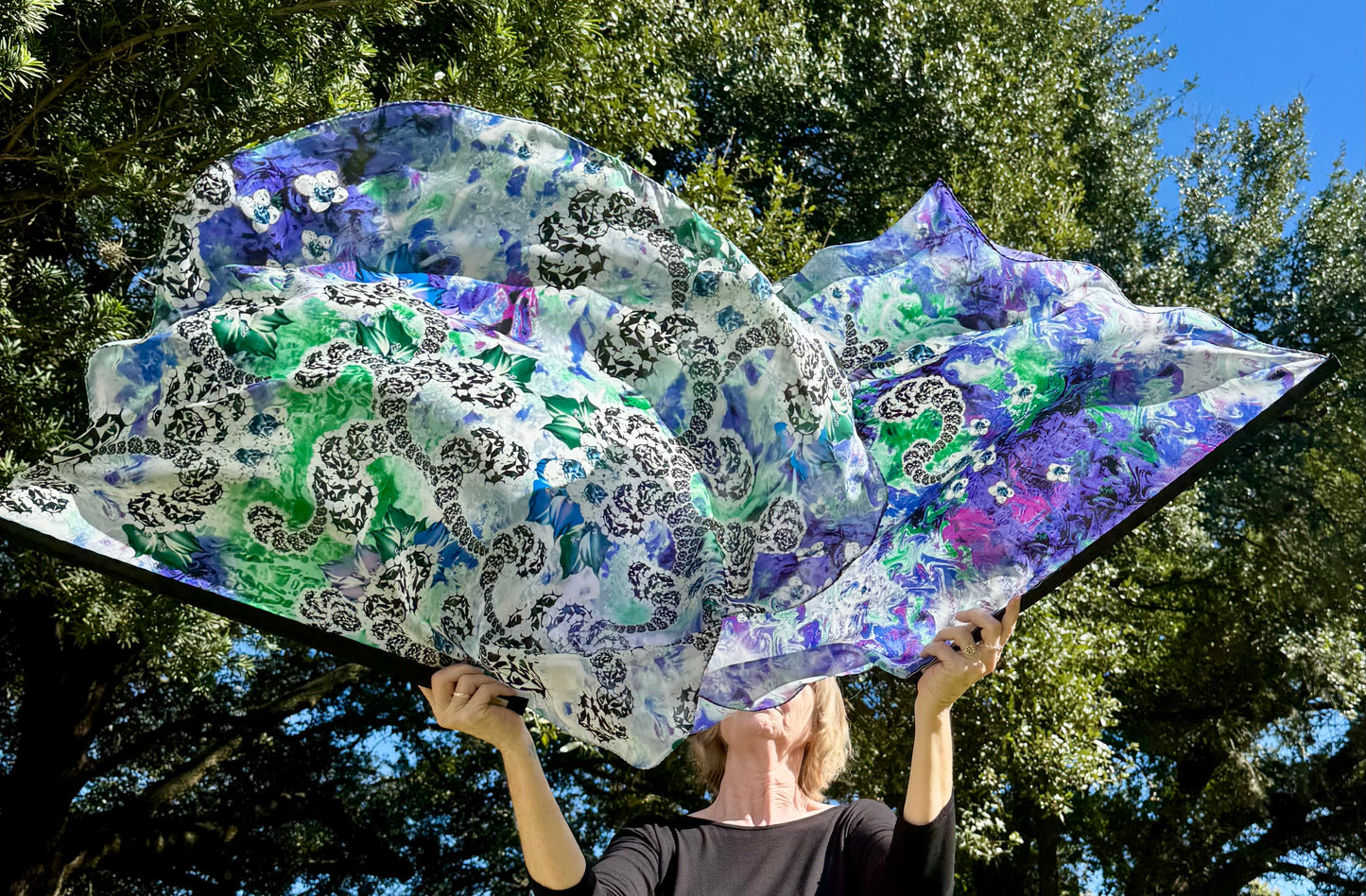 Alpha and Omega Worship Praise Dance Flags Small