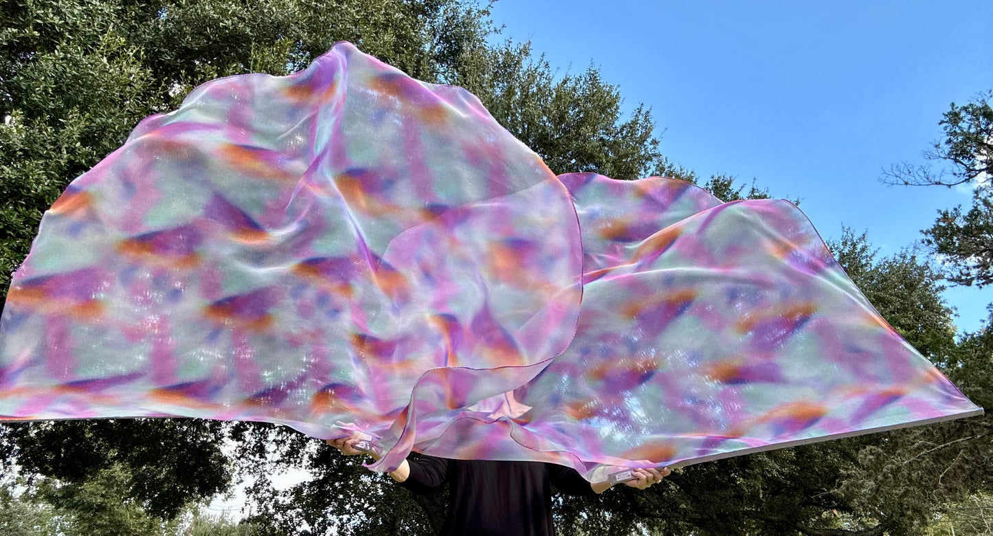 Beautiful Sunrise Worship Praise Dance Flags (Large)