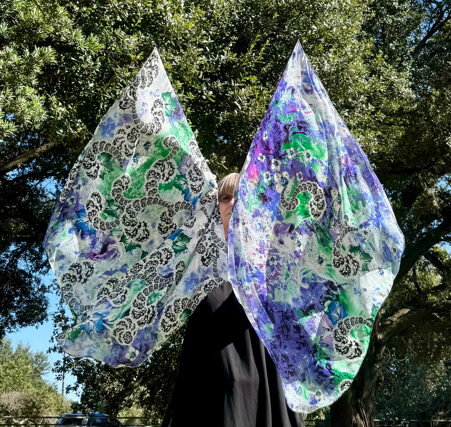 Alpha and Omega Worship Praise Dance Flags Small