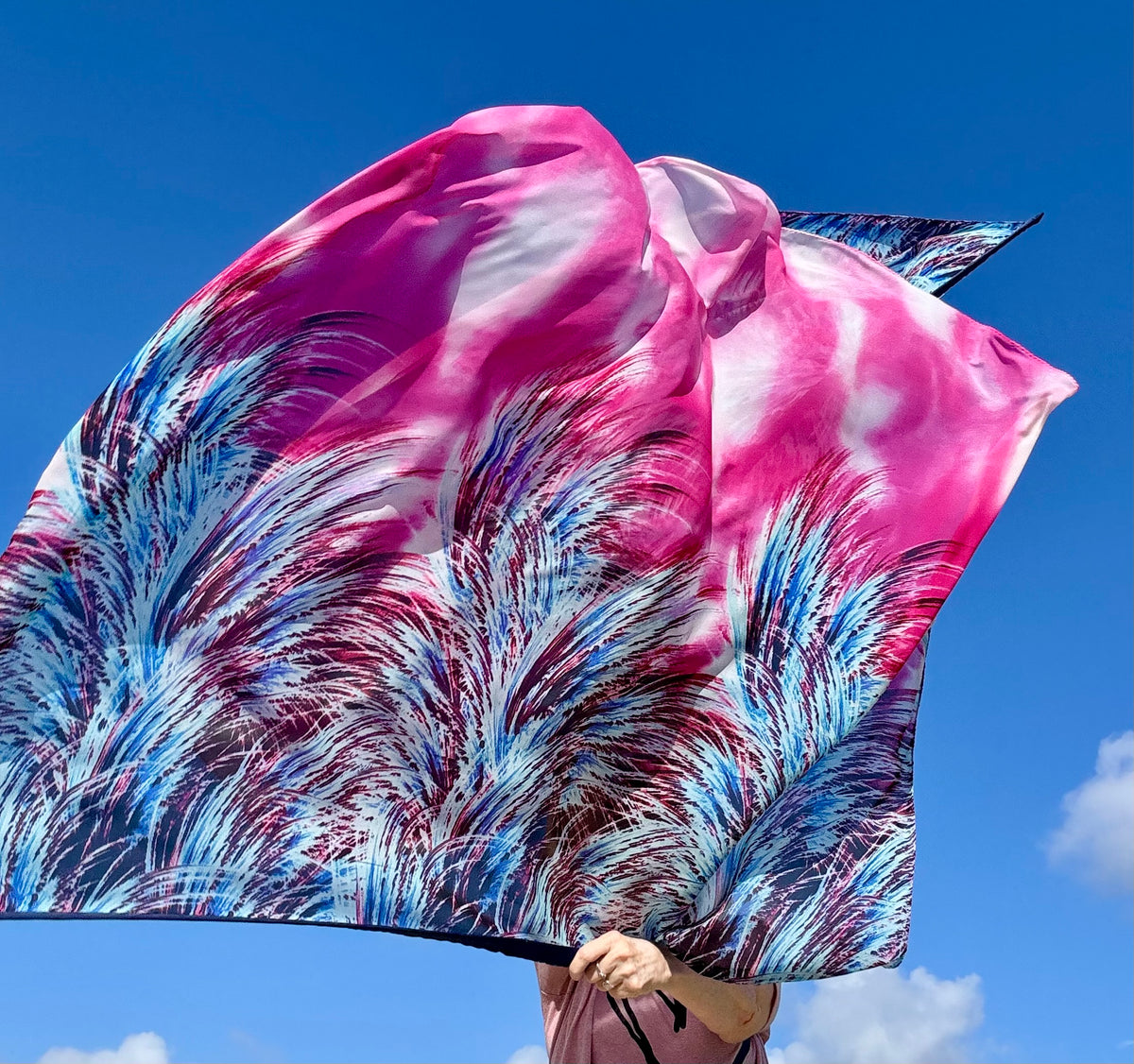 Beneath His Wings Worship Praise Dance Flags Large