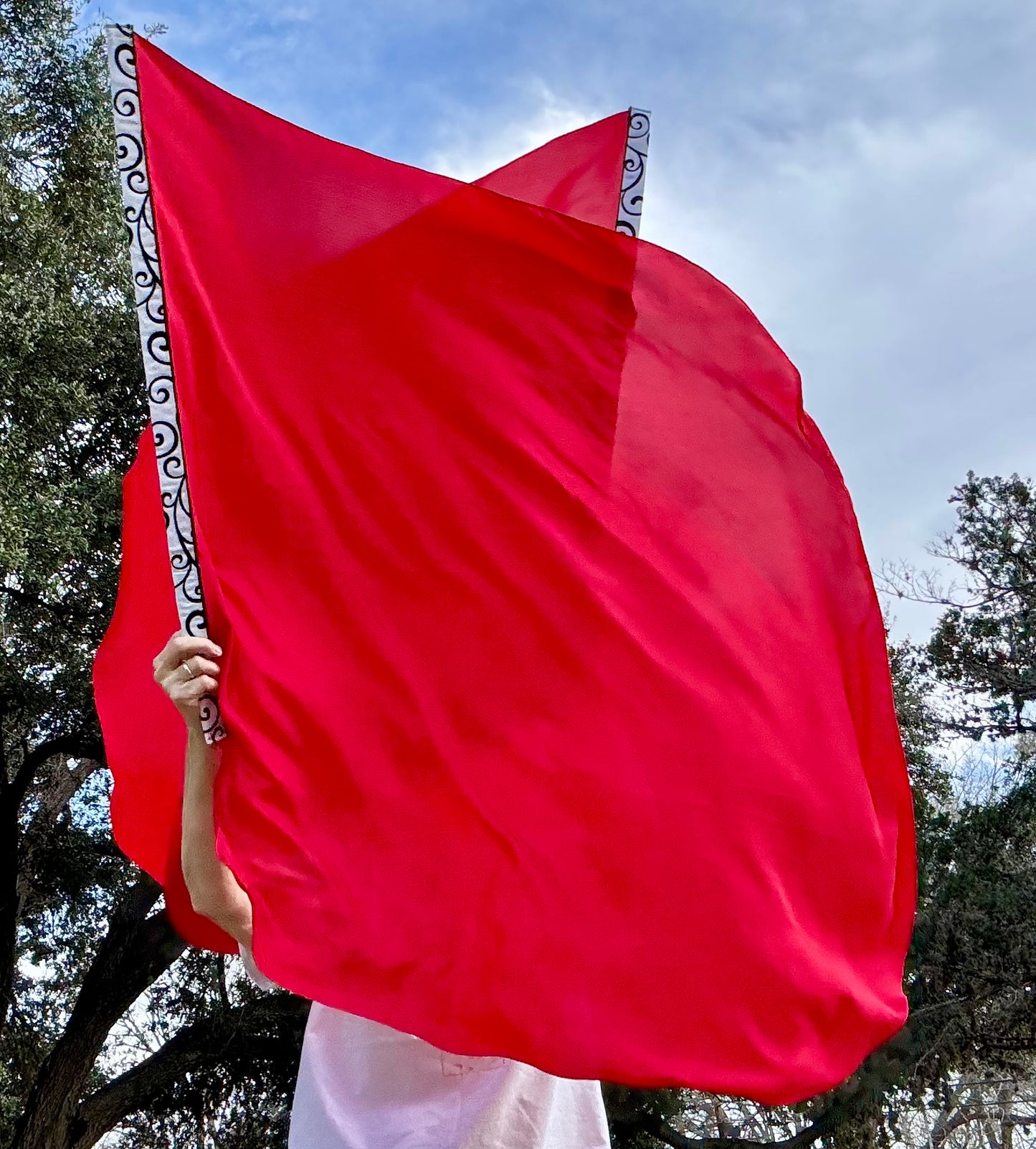 Red Worship Praise Dance Flags (Medium)