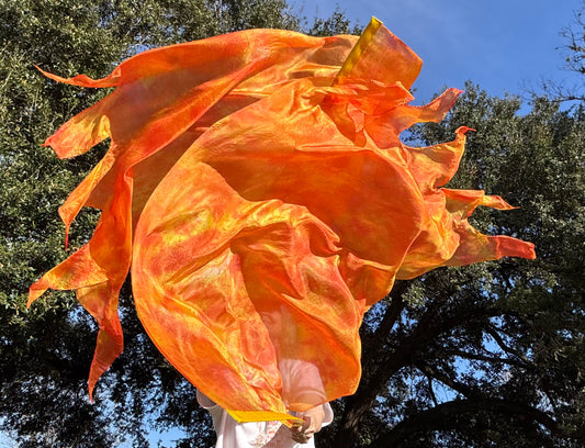 Silk Fire Worship Dance Praise Flag