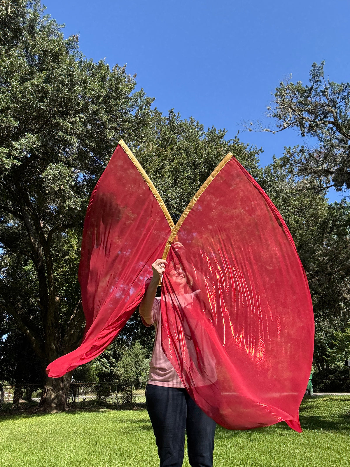 Red Worship Dance Praise Flag (Large)
