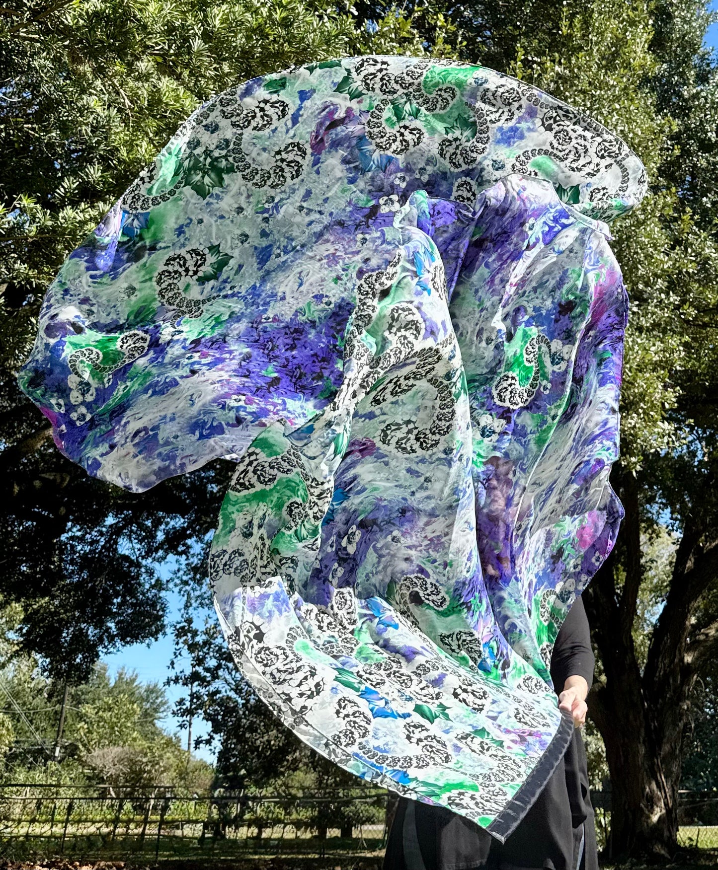 Alpha and Omega Worship Praise Dance Flags Large