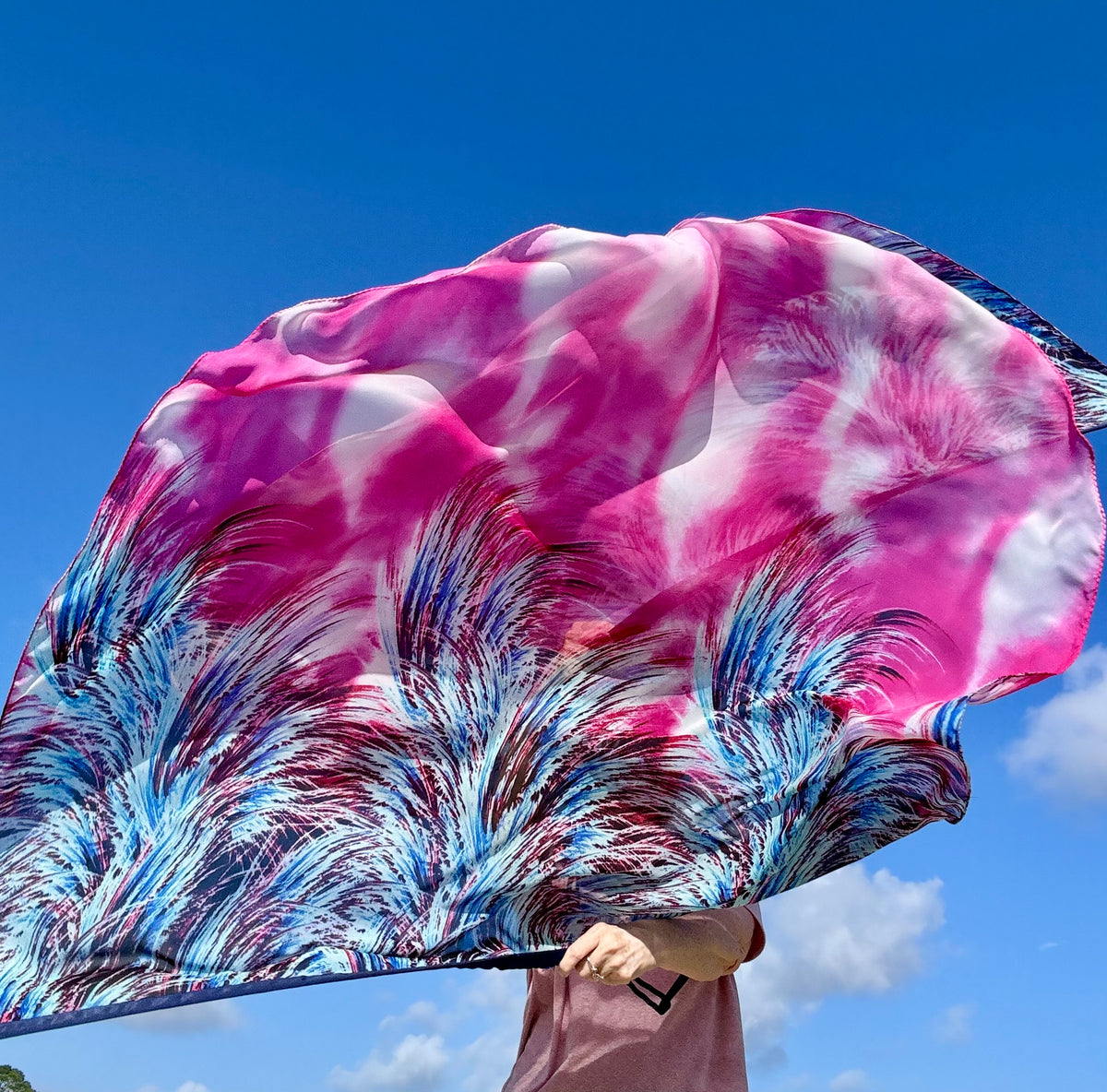 Beneath His Wings Worship Praise Dance Flags Large