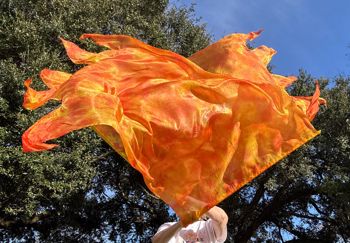 Silk Fire Worship Dance Praise Flag