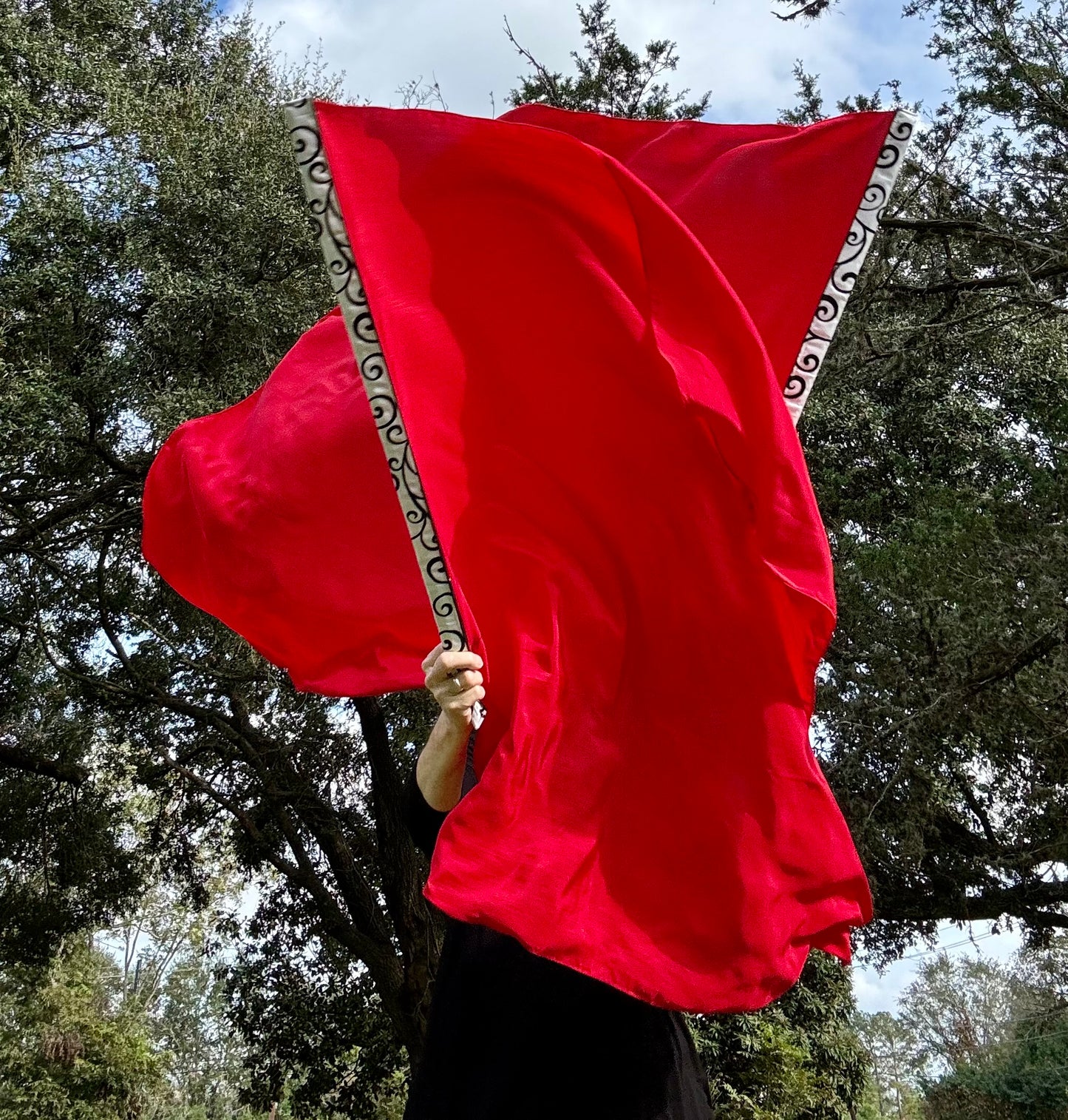 Red Worship Praise Dance Flags (Medium)