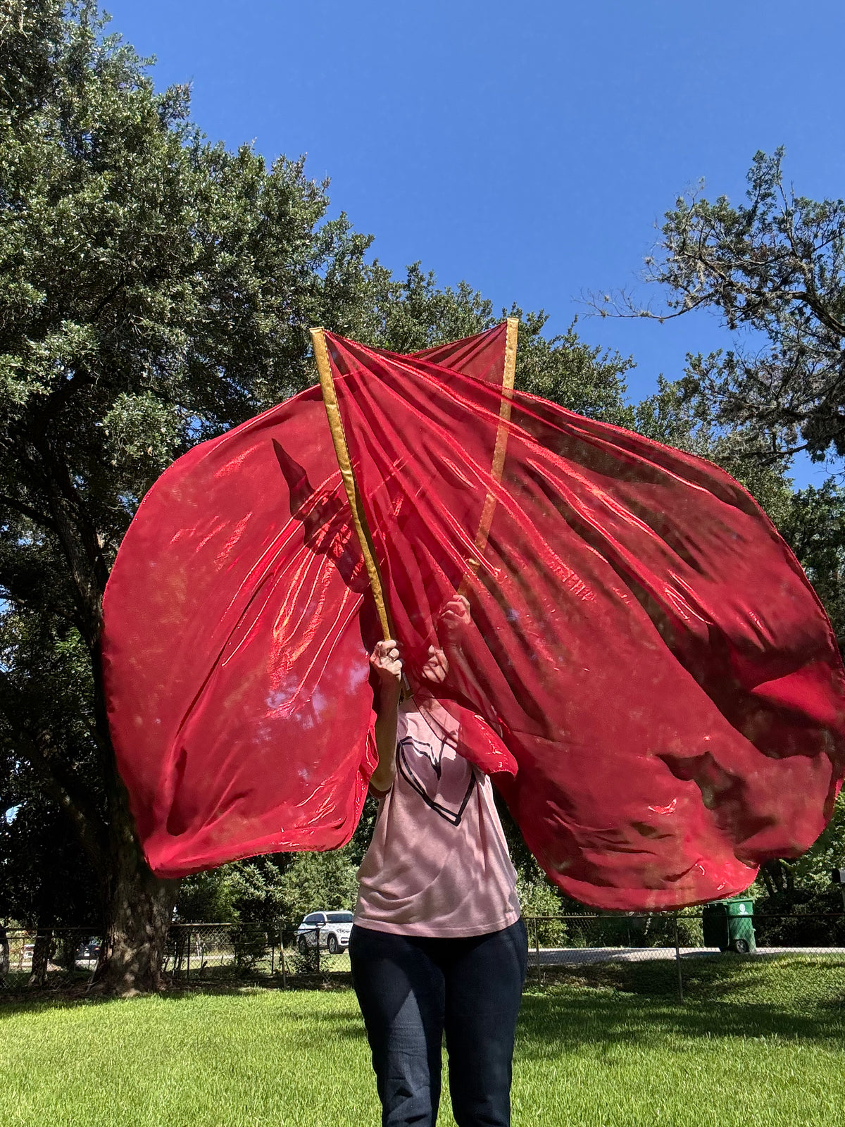 Red Worship Dance Praise Flag (Large)