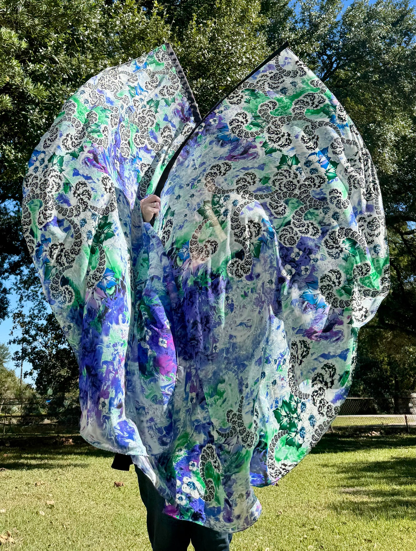 Alpha and Omega Worship Praise Dance Flags Large