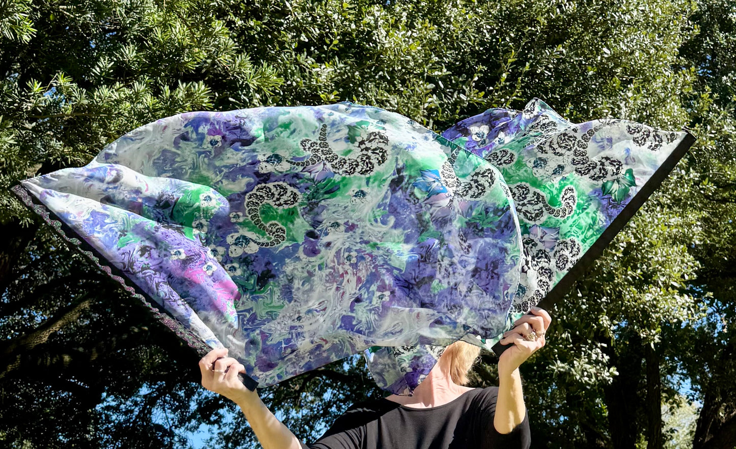 Alpha and Omega Worship Praise Dance Flags Small