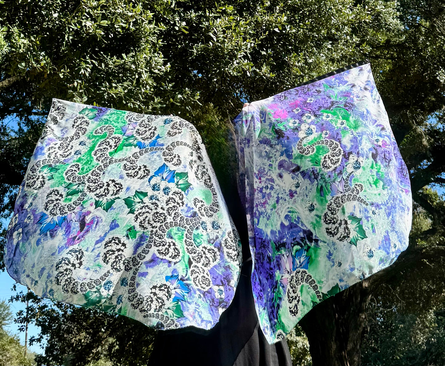 Alpha and Omega Worship Praise Dance Flags Small