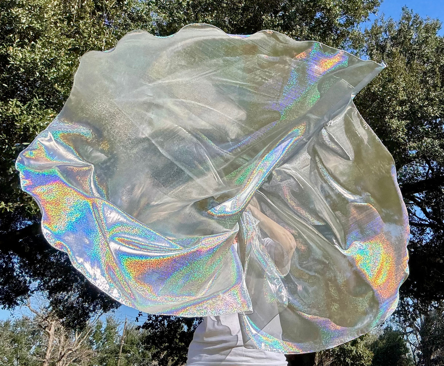 Flashing Sword (Holographic) Worship Praise Dance Flags (Medium)