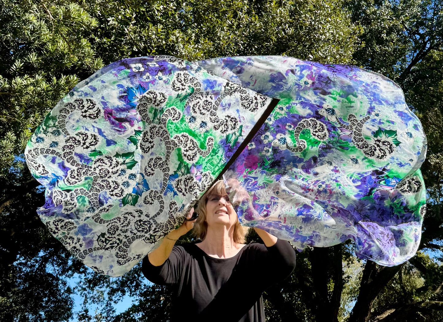 Alpha and Omega Worship Praise Dance Flags Small