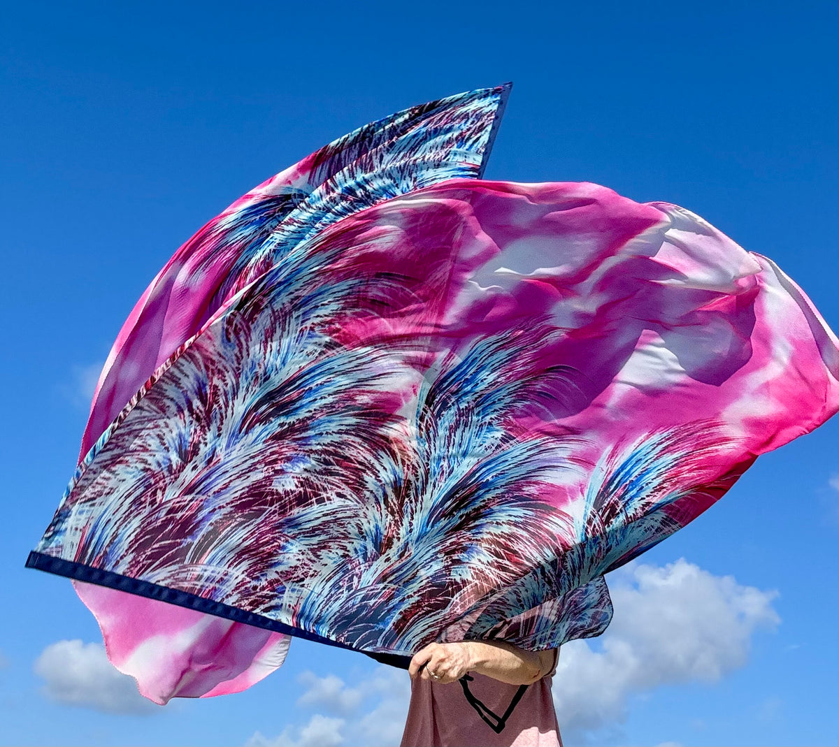 Beneath His Wings Worship Praise Dance Flags Large