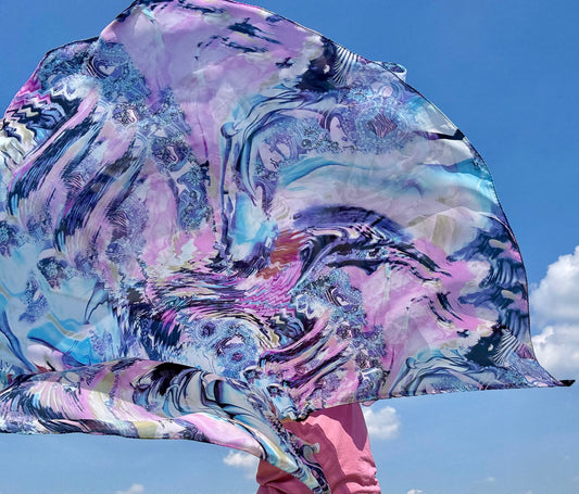 Oceans Deep Worship Praise Dance Flags  (Large)
