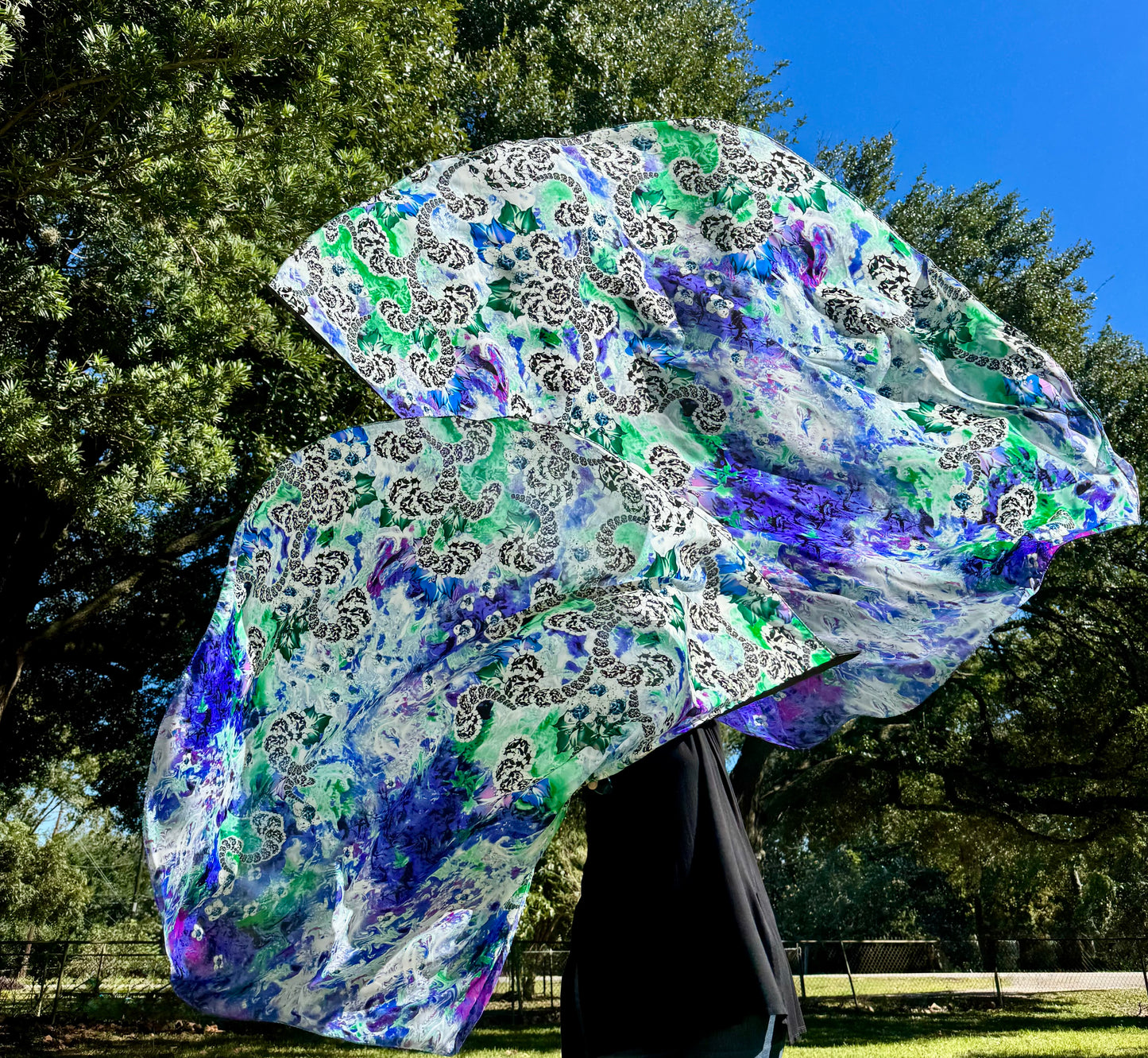 Alpha and Omega Worship Praise Dance Flags Large