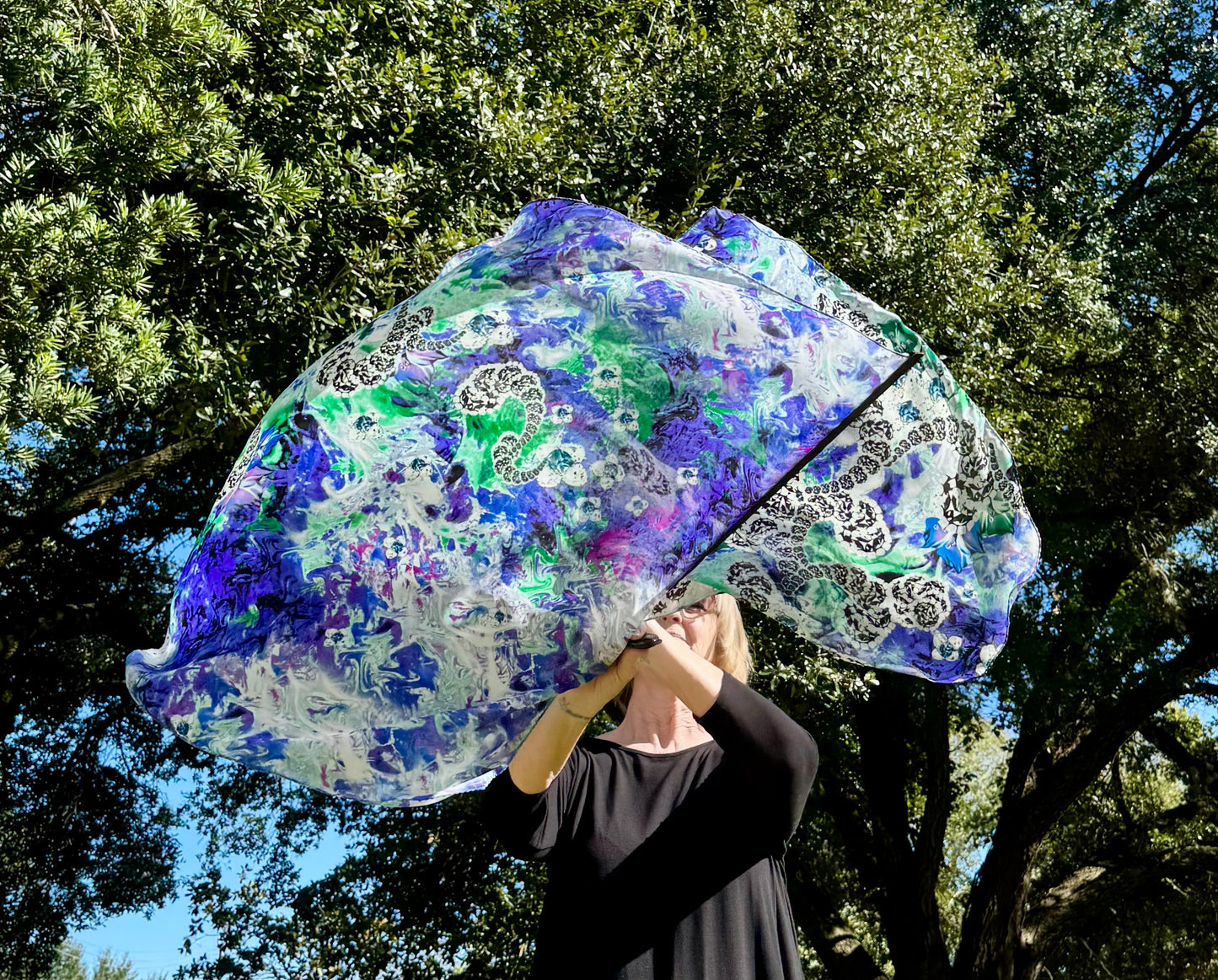 Alpha and Omega Worship Praise Dance Flags Small