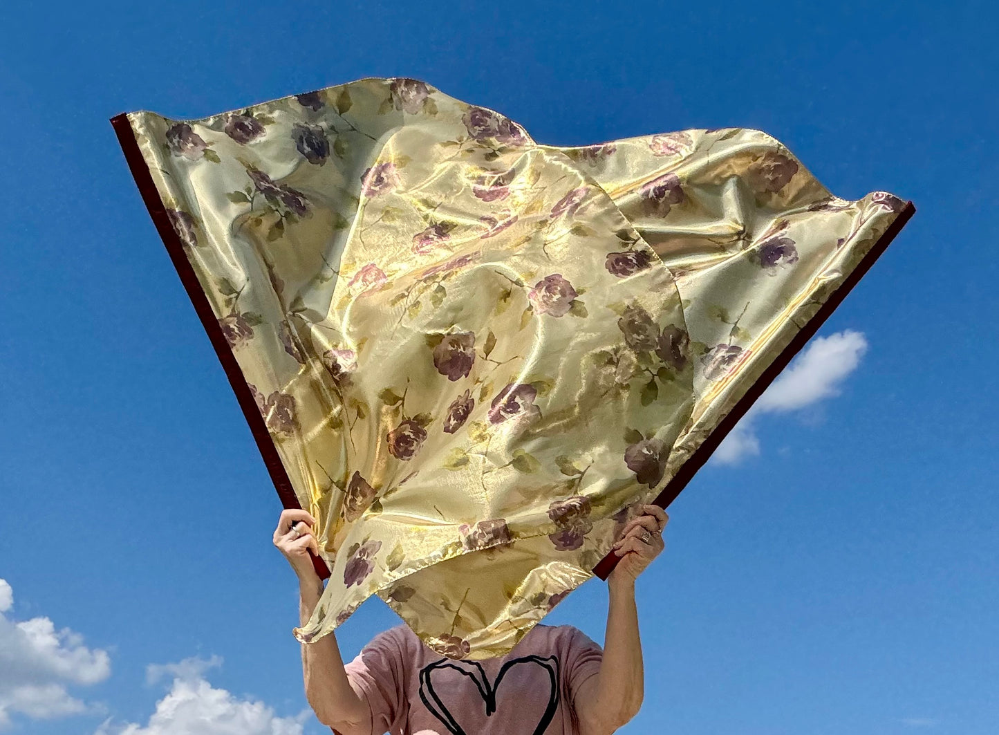 Golden Rose Worship Praise Dance Flags (Medium)
