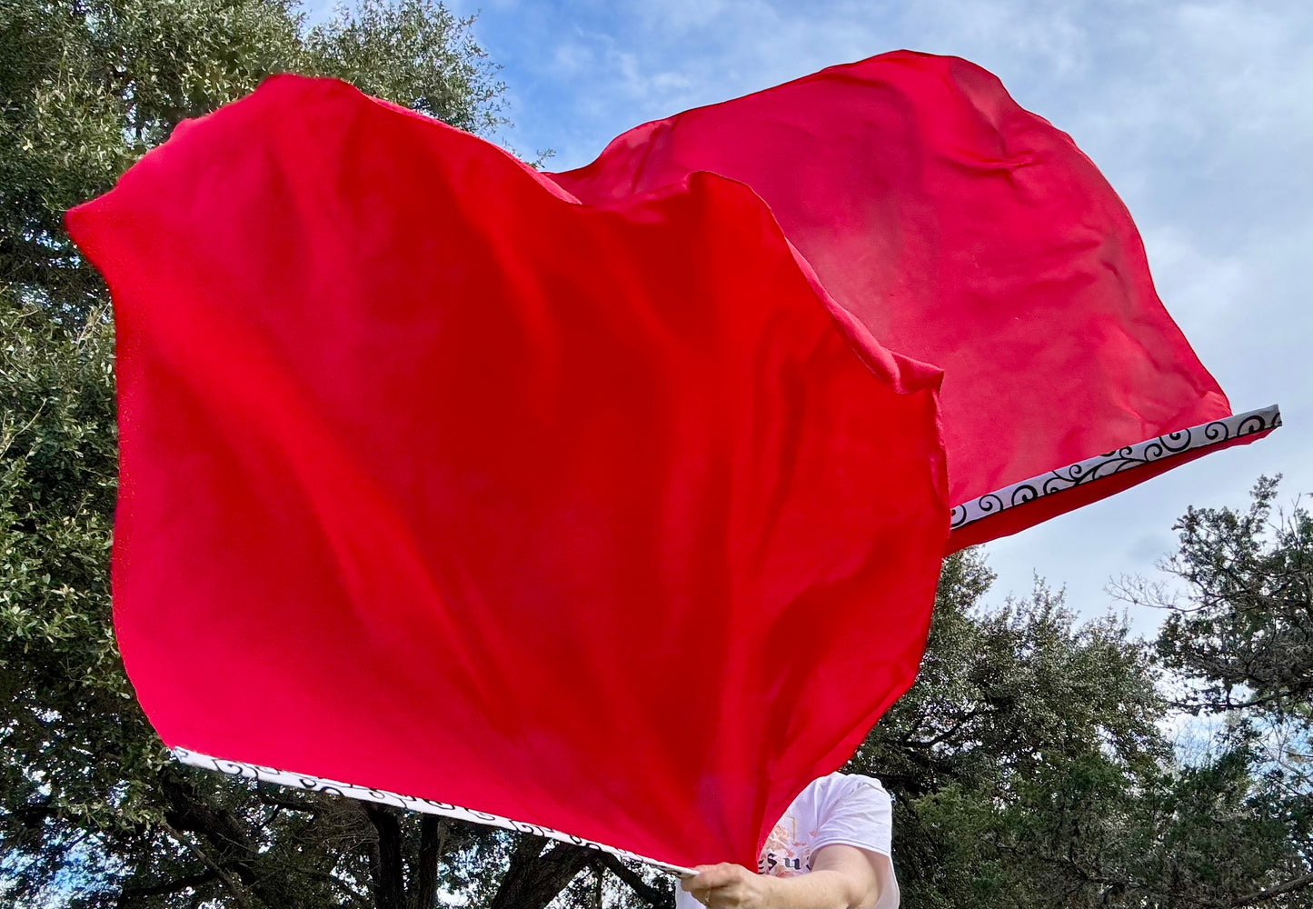 Red Worship Praise Dance Flags (Medium)
