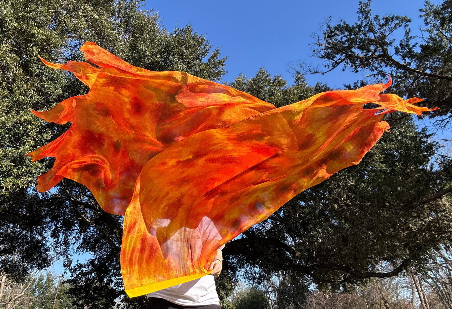 Silk Fire Worship Dance Praise Flag