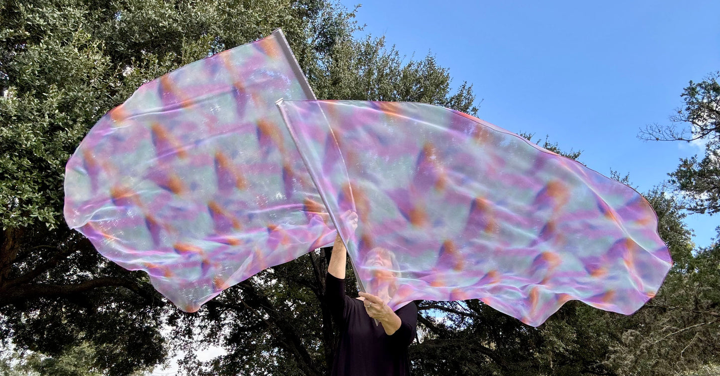 Beautiful Sunrise Worship Praise Dance Flags (Large)